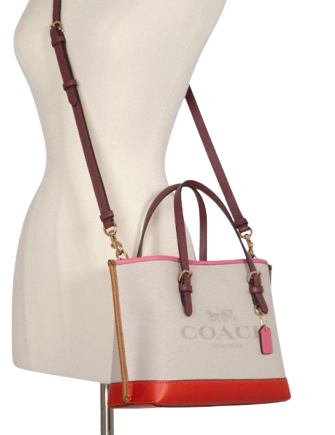Coach mollie tote 25 in colorblock Clearance