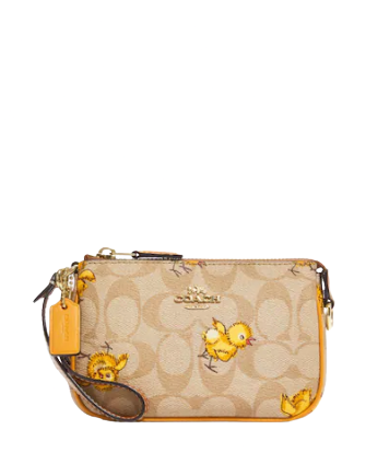 Coach Nolita 15 In Signature Canvas With Tossed Chick Print