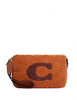 Coach Nolita 19 In Shearling With Coach Motif