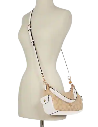 Pennie shoulder bag in signature canvas Clearance