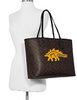 Coach Reversible City Tote in Signature Canvas With Dinosaur Motif