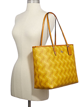 Coach Reversible City Tote in Signature Canvas With Horse and  Carriage