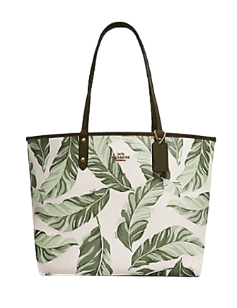 coach banana leaves backpack Coach Reversible City Tote With Banana Leaves Print