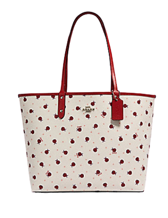 Coach Reversible City Tote With Ladybug Print