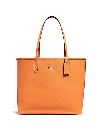 Coach, Bags, Coach Tote Reversible Coach Logo And Burnt Orange