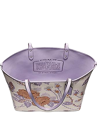 Coach Reversible City Tote With Thorn Roses Print