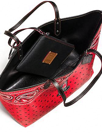 Coach reversible 2025 tote red