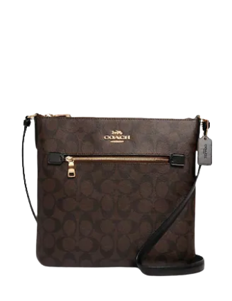 Coach file crossbody black hotsell