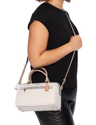 Coach rowan satchel hotsell colorblock
