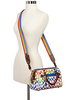 Coach Rowan Satchel in Rainbow Signature Print Canvas