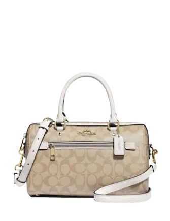Coach rowan satchel white Clearance