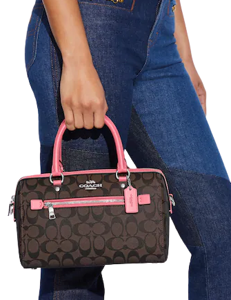 Coach rowan online satchel signature canvas