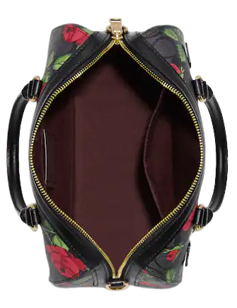 Coach boston sales bag size