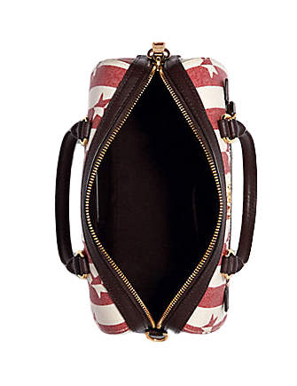 Coach Rowan Satchel in Stripe Star Print