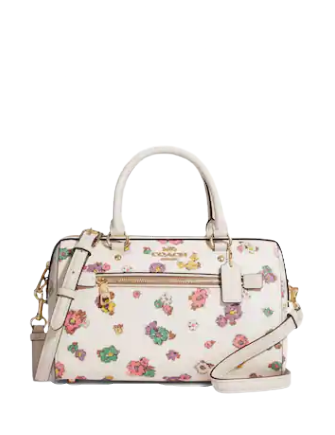 Coach Rowan Satchel With Spaced Floral Field Print | Brixton Coach Rowan Satchel With Spaced Floral Field Print | Brixton