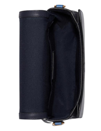 Coach Saddle Bag With Horse And Carriage Dot Print