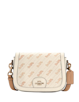 Coach saddle bag with horse and carriage Clearance