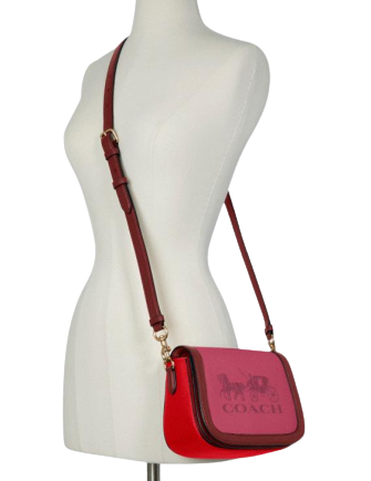 Coach saddle in colorblock outlet