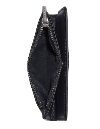 Coach Slim Bifold Card Wallet With Car Print