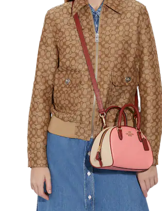 Marleigh satchel in colorblock sale