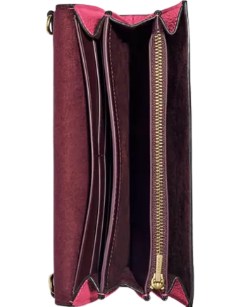 Coach Tabby Chain Leather Clutch Crossbody