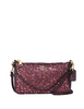 Coach Top Handle Pouch With Heart Glitter