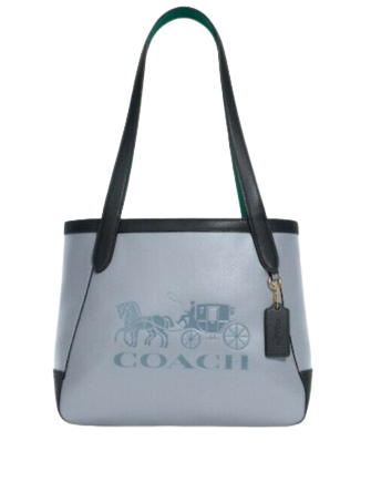 Coach Bags | Coach Tote 27 in Colorblock with Horse and Carriage | Color: Blue | Size: Os | Soupspoon27's Closet