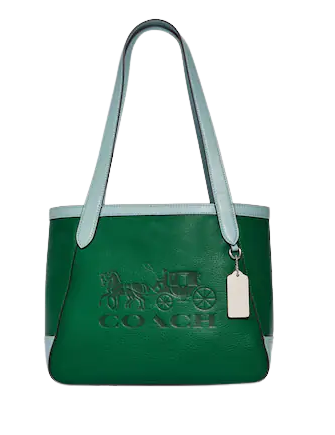 Coach Tote 27 In Colorblock With Horse And Carriage