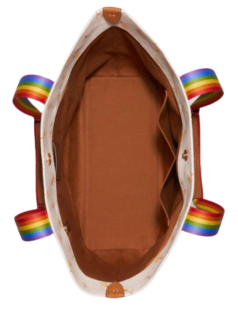 Coach Tote With Rainbow Roller Skate Graphic