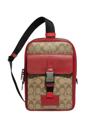 Coach track pack in colorblock Clearance