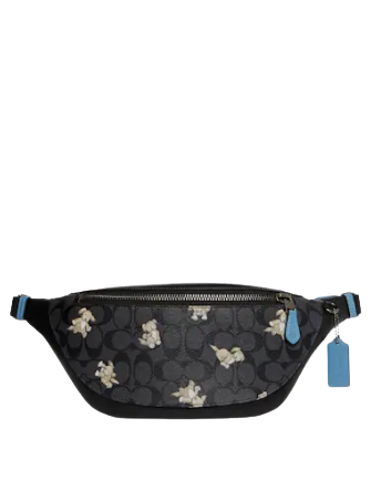 Warren mini belt bag with horse and carriage top print
