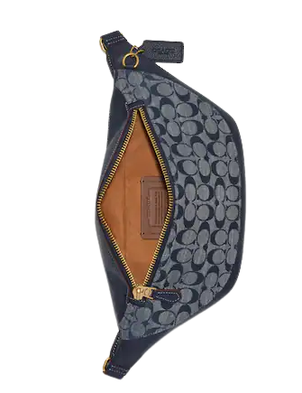 Coach chambray belt best sale bag