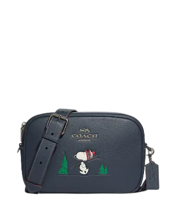 Coach Coach X Peanuts Jamie Camera Bag With Snoopy Ski Motif Coach Coach X Peanuts Jamie Camera Bag With Snoopy Ski Motif