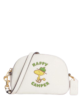 Coach x peanuts mini serena satchel with snoopy and friends Clearance