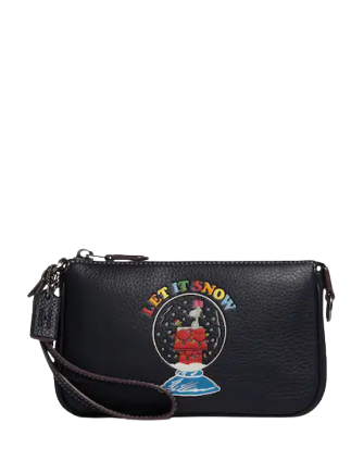 Coach X Peanuts Nolita 19 With Snoopy Let It Snow Motif