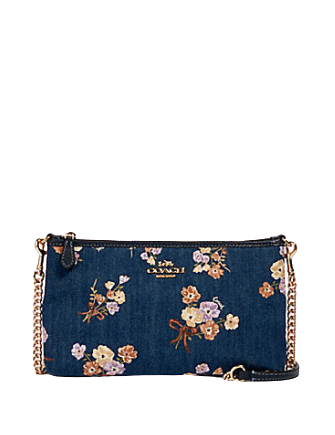 Coach Zip Top Crossbody With Painted Floral Box Print Brixton Baker