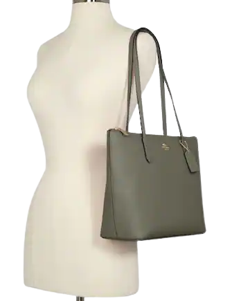 Coach Outlet Zip Top Tote Women s Purses Green