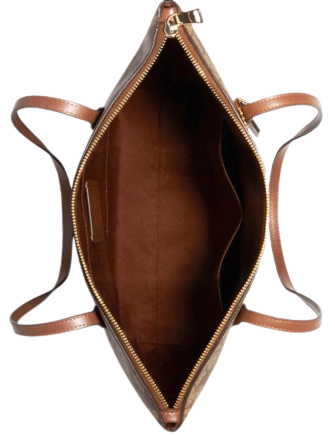 Coach Zip Top Tote In Signature Canvas