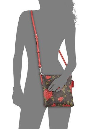 Coach Camo Rose Signature Crossbody Brixton Baker