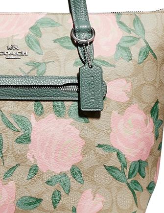 Coach Camo Rose Signature Taylor Tote Brixton Baker