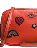 Coach Crossbody Clutch in Grain Leather with Souvenir Embroidery