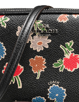 Coach Crossbody Clutch in Daisy Field Print Pebble Leather