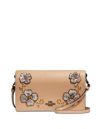 Coach Sequin Detail Foldover Crossbody
