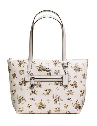 Coach taylor best sale rose print tote