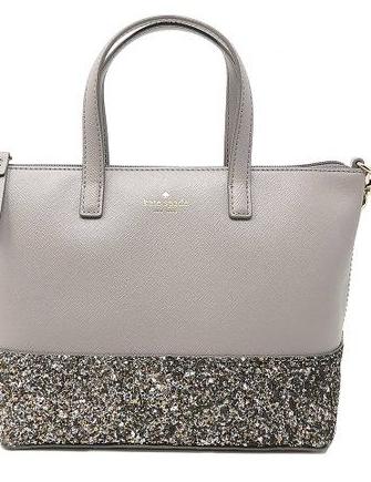Kate Spade New York Ina Greta Court Glitter Crossbody Bag Top Handle  Handbag (Black): Handbags