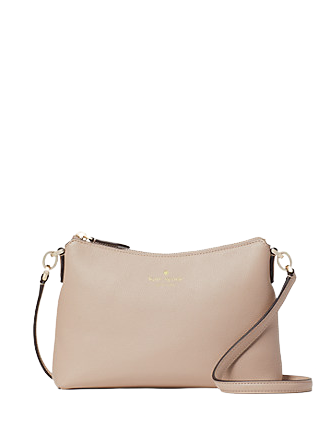 Kate Spade Bailey Textured Leather Crossbody Bag Purse Handbag (warm Beige)