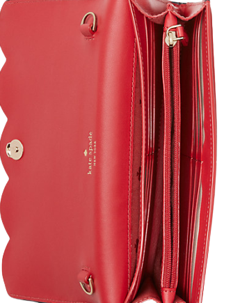 Kate Spade New York Bing Cherry Wallet On a Chain Brixton Baker