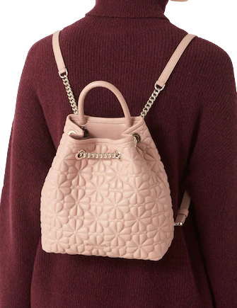 Kate Spade New York Bloom Quilted Leather Medium Drawstring Backpack
