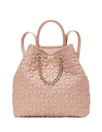 Kate Spade New York Bloom Quilted Leather Medium Drawstring Backpack