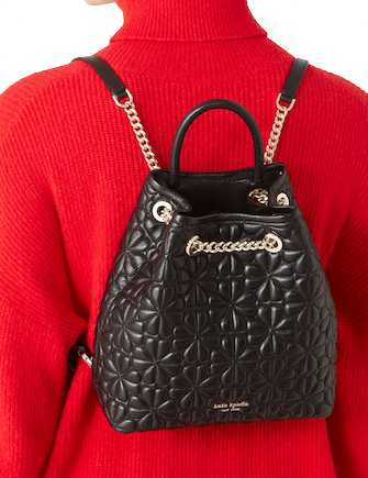 Kate Spade New York Bloom Quilted Leather Medium Drawstring Backpack